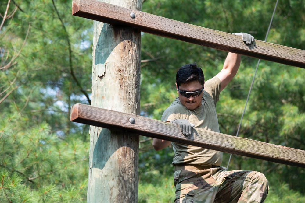 327th Military Police Battalion tackles Confidence Course at Fort McCoy