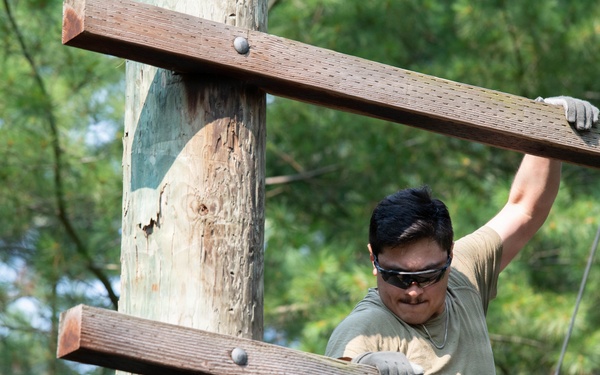 327th Military Police Battalion tackles Confidence Course at Fort McCoy