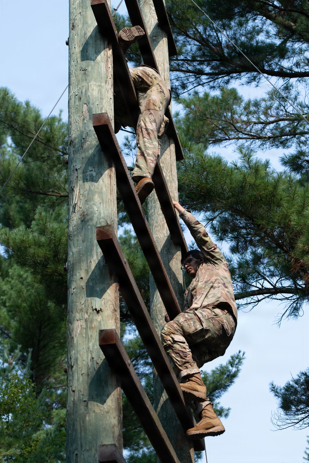 327th Military Police Battalion tackles Confidence Course at Fort McCoy