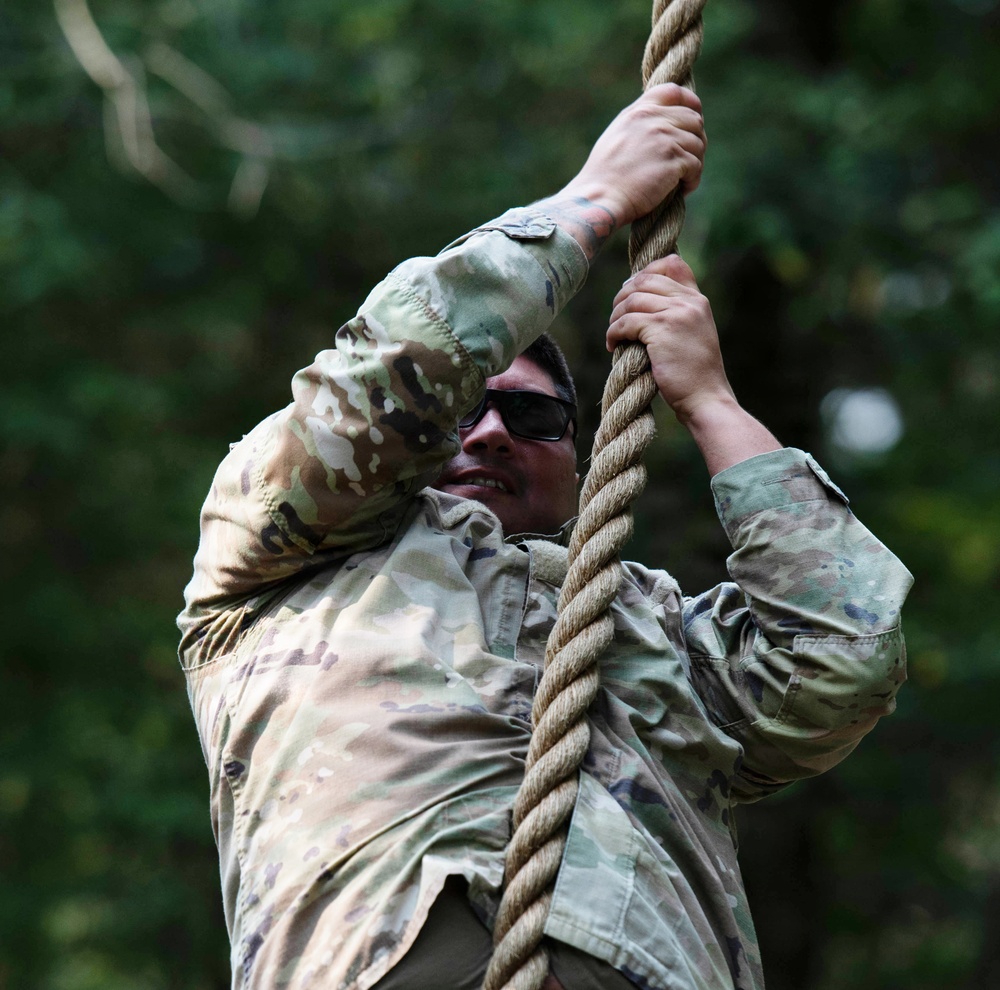 327th Military Police Battalion tackles Confidence Course at Fort McCoy