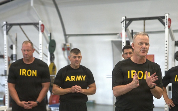 1st Armored Division senior leader physical training