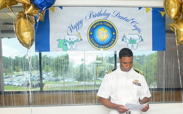 NMCCL holds cake-cutting for Navy Dental Corps 114th birthday
