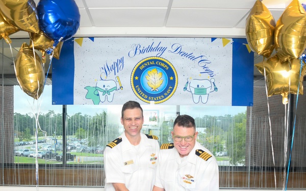 NMCCL holds cake-cutting for Navy Dental Corps 114th birthday