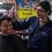 Ronald Reagan Sailors Visit the Barbershop