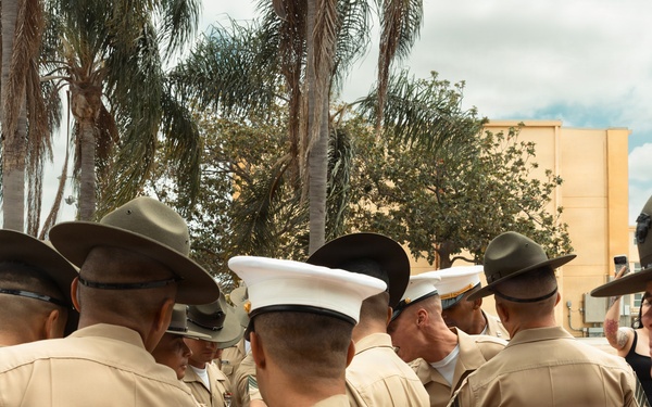 Drill Instructor Tour Completion Ceremony