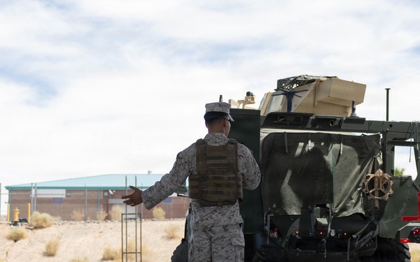 U.S. Marines with 3/11 utilize the defense fuel support point at MCAGCC