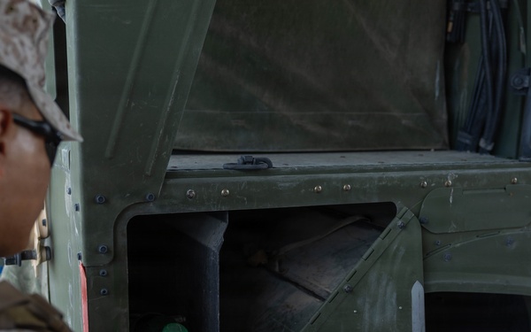 U.S. Marines with 3/11 utilize the defense fuel support point at MCAGCC
