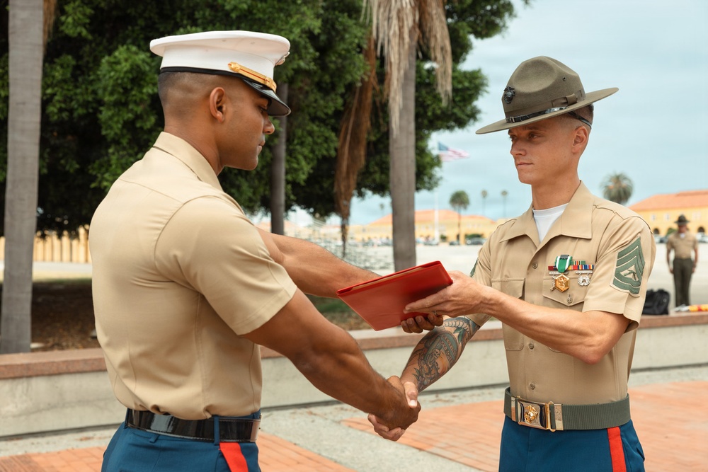 Drill Instructor Tour Completion Ceremony