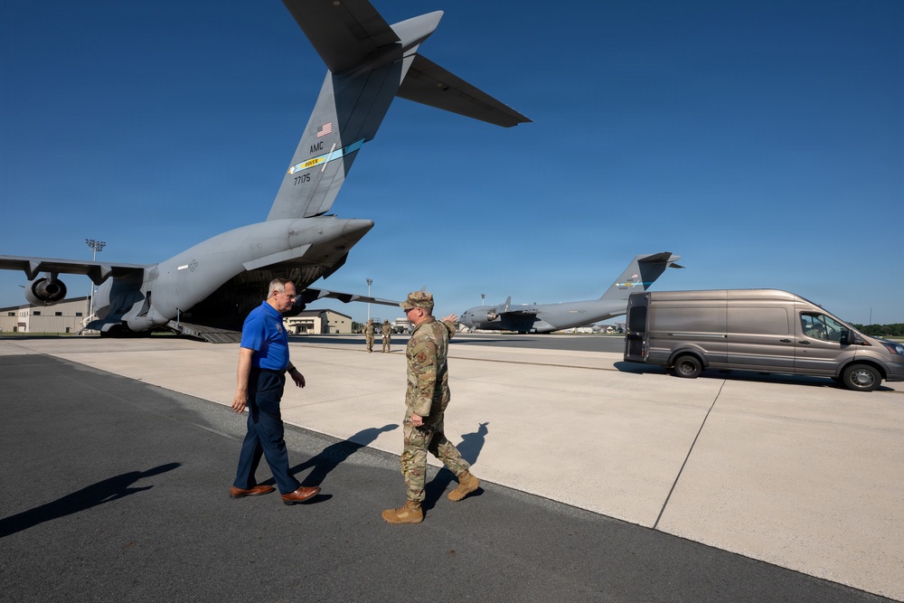 Air Force Leaders Receive AFMAO Orientation at Dover AFB