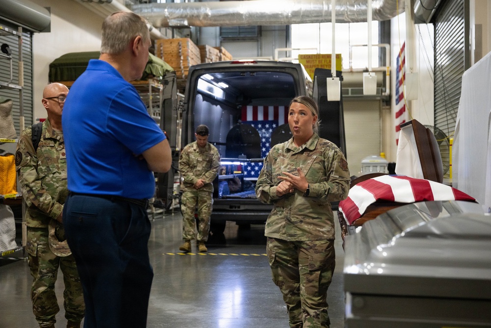 Air Force Leaders Receive AFMAO Orientation at Dover AFB