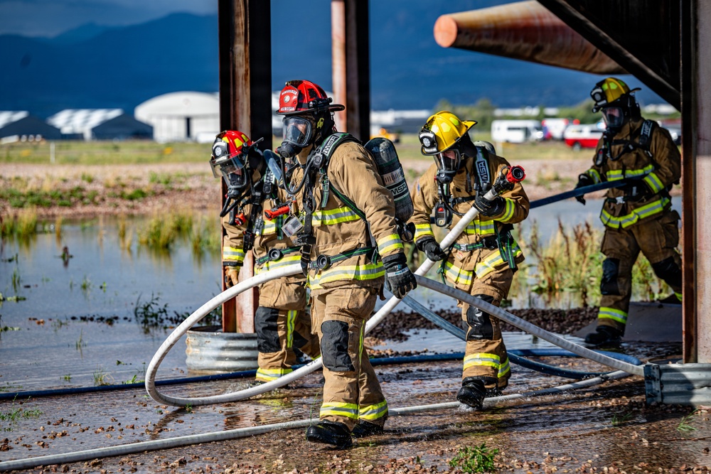 Peterson Space Force Base firefighters strengthen readiness during exercise with mutual aid partners