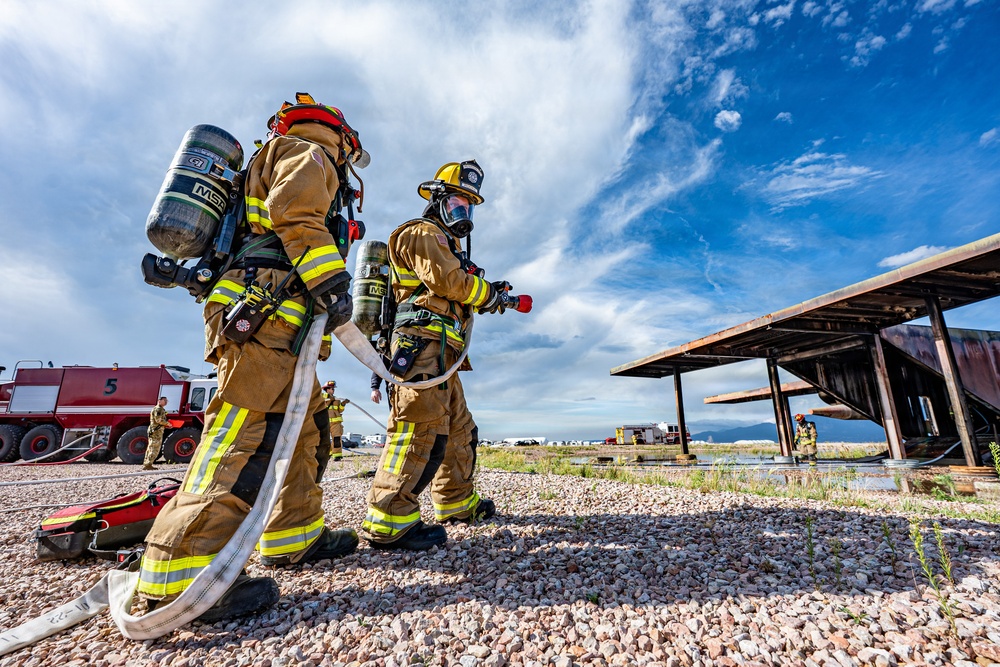 Peterson Space Force Base firefighters strengthen readiness during exercise with mutual aid partners