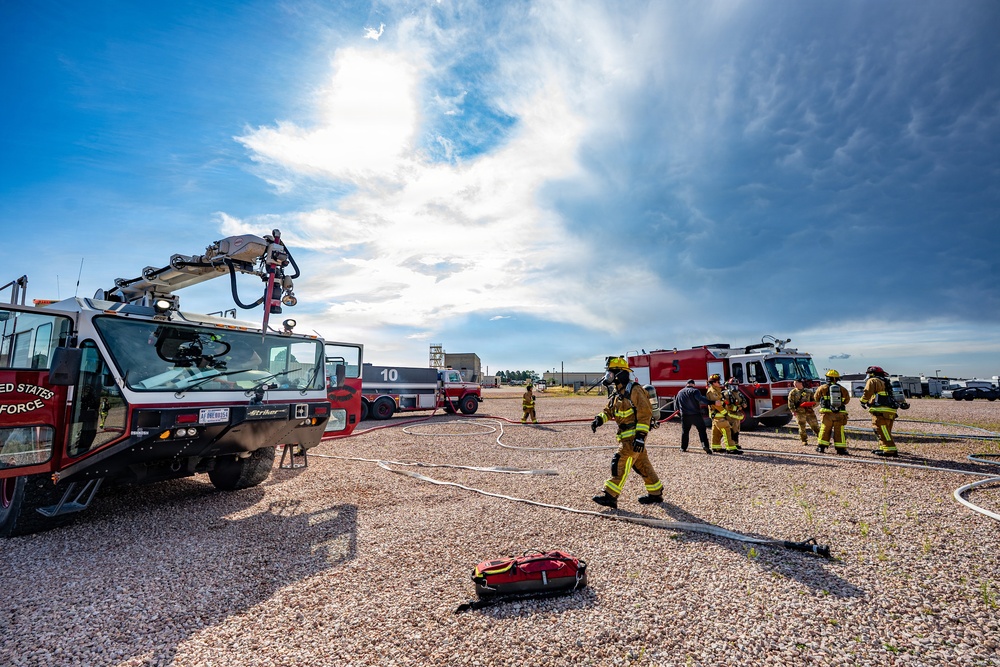 Peterson Space Force Base firefighters strengthen readiness during exercise with mutual aid partners