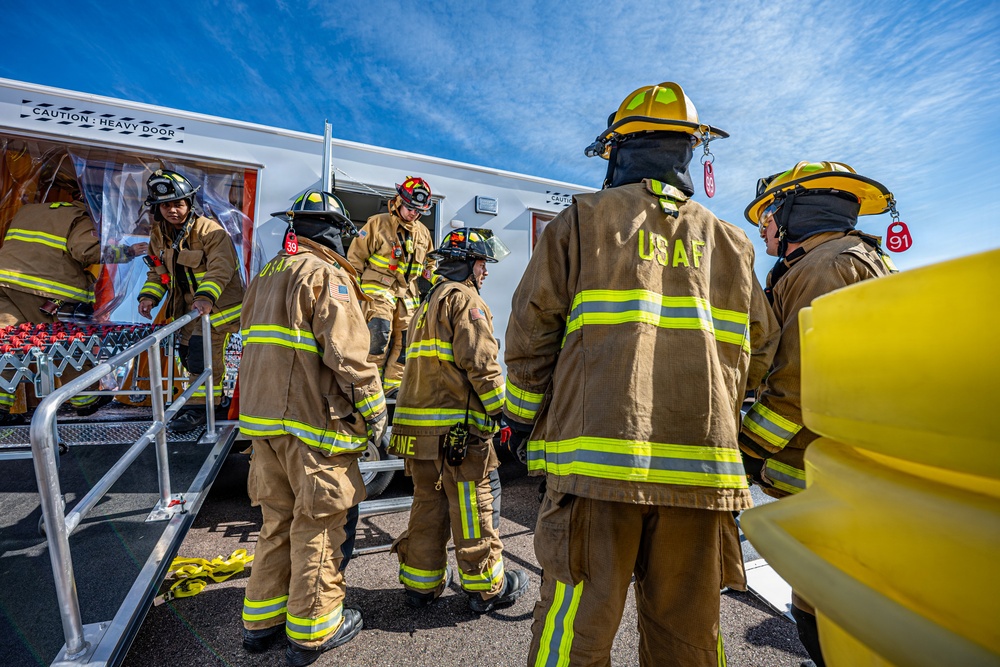 Peterson Space Force Base firefighters strengthen readiness during exercise with mutual aid partners