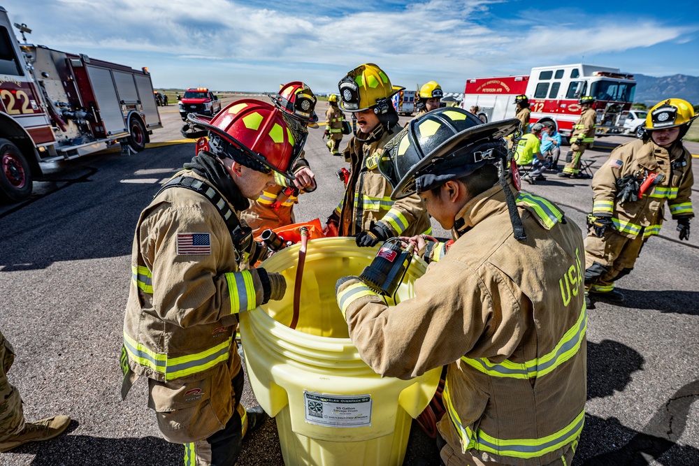 Peterson Space Force Base firefighters strengthen readiness during exercise with mutual aid partners