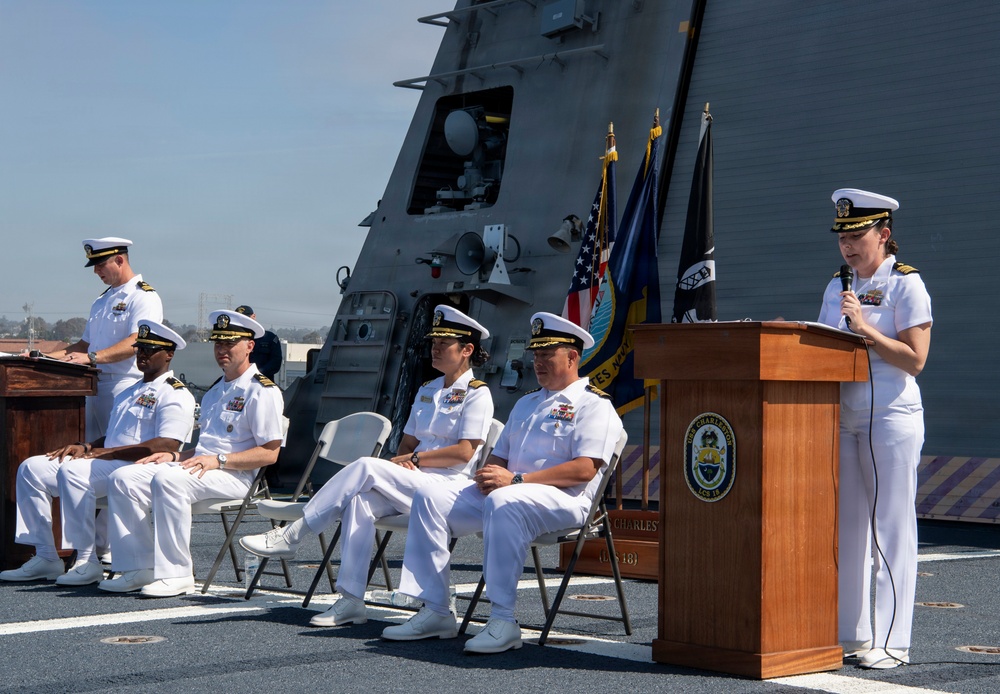 USS Charleston (LCS 18) Holds Change of Command Ceremony