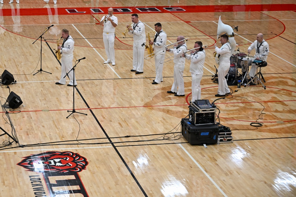 Navy Band Northwest Brass Band at Lockwood High School in Billings, Montana