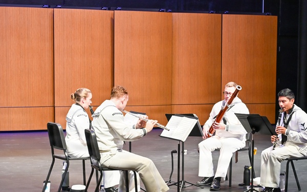 Navy Band Northwest Woodwind Quartet at Lockwood High School in Billings, Montana