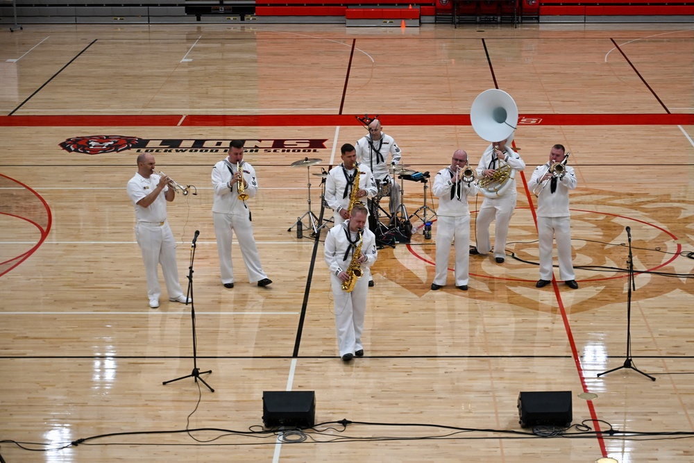 Navy Band Northwest Brass Band Performs at Lockwood High School in Billings, Montana