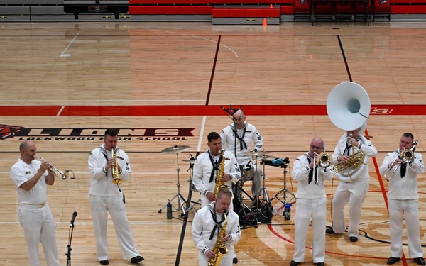 Navy Band Northwest Brass Band Performs at Lockwood High School in Billings, Montana