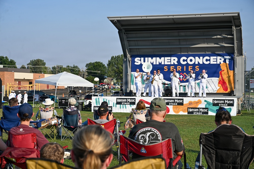 Navy Band Northwest Brass Band at St. John's United Summer Concert Series in Billings, Montana