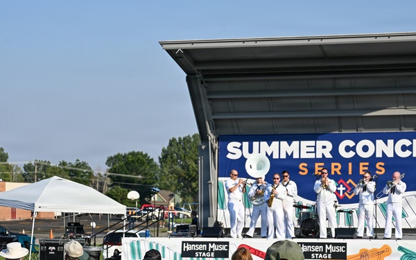 Navy Band Northwest Brass Band at St. John's United Summer Concert Series in Billings, Montana