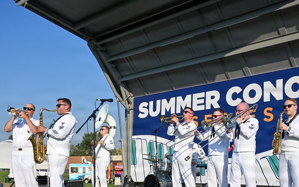 Navy Band Northwest Brass Band at St. John's Summer Concert Series in Billings, Montana