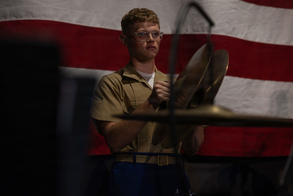 1st MARDIV Band performs at Butterfield Amphitheater