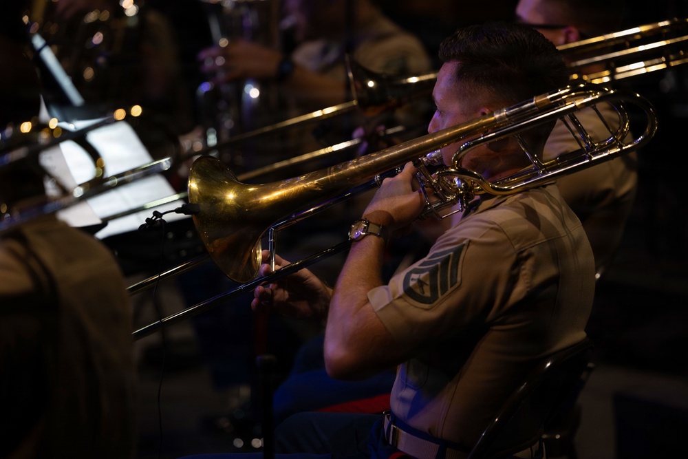 1st MARDIV Band performs at Butterfield Amphitheater