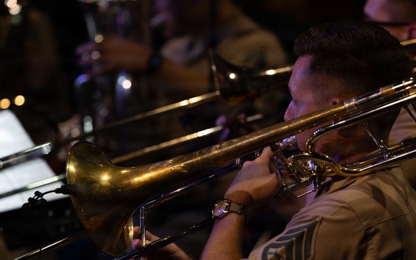 1st MARDIV Band performs at Butterfield Amphitheater