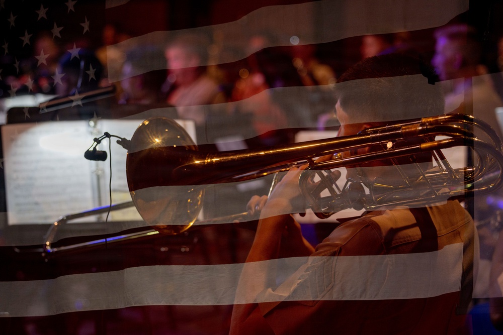 1st MARDIV Band performs at Butterfield Amphitheater
