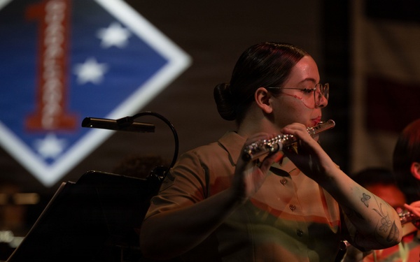 1st MARDIV Band performs at Butterfield Amphitheater