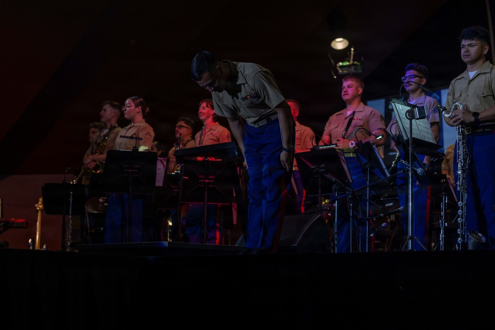 1st MARDIV Band performs at Butterfield Amphitheater