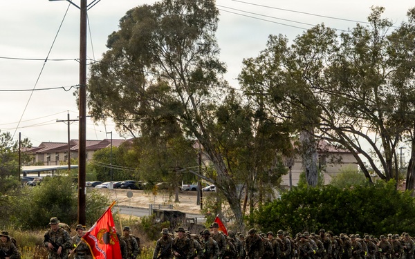 1st MLG Marines and Sailors complete 10km hike