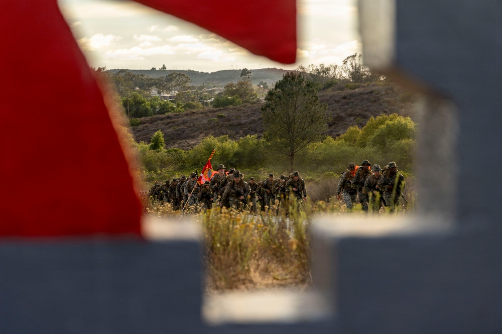 1st MLG Marines and Sailors complete 10km conditioning hike