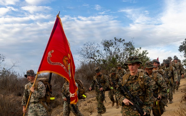 1st MLG Marines and Sailors complete 10km conditioning hike