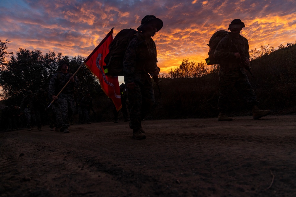 1st MLG Marines and Sailors complete 10km conditioning hike