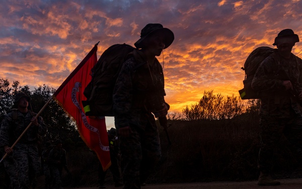 1st MLG Marines and Sailors complete 10km conditioning hike