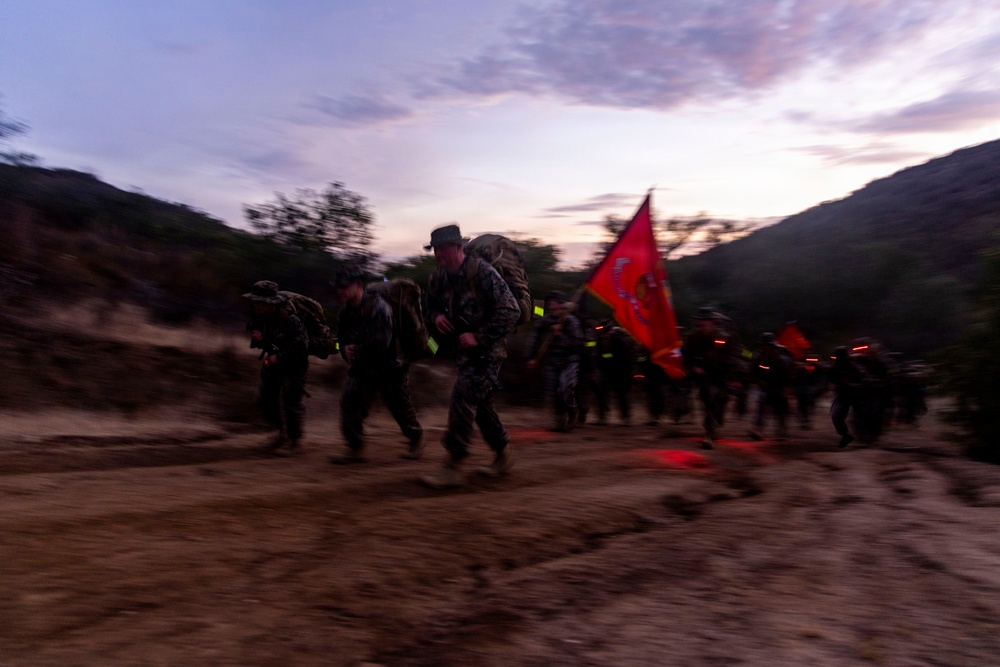 1st MLG Marines and Sailors complete 10km conditioning hike