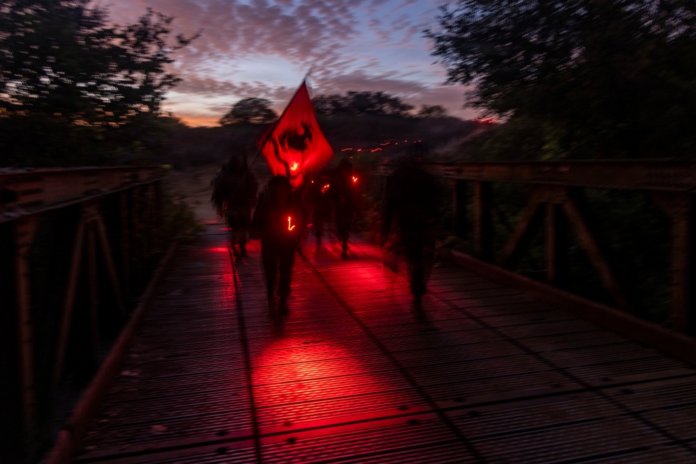 1st MLG Marines and Sailors complete 10km conditioning hike