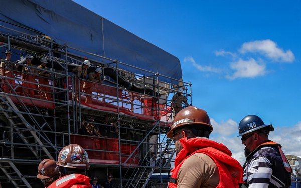 Pearl Harbor Naval Shipyard wraps up dry dock phase of North Carolina Maintenance