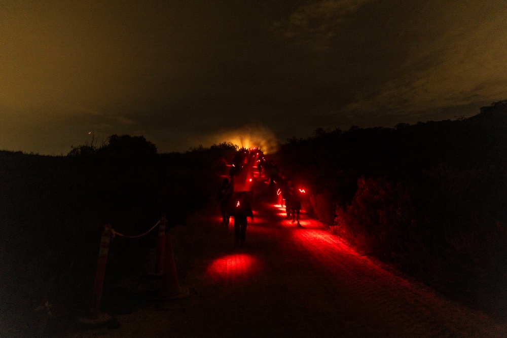 1st MLG Marines and Sailors complete 10km conditioning hike