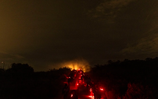 1st MLG Marines and Sailors complete 10km conditioning hike
