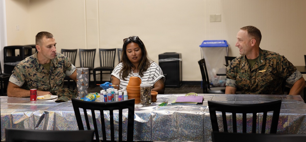 Paint-and-Plant Military Spouses event