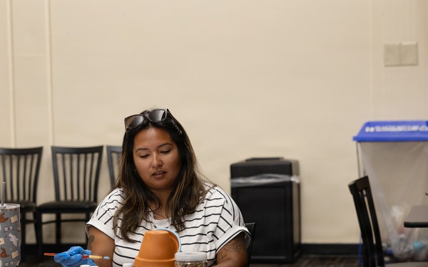Paint-and-Plant Military Spouses event