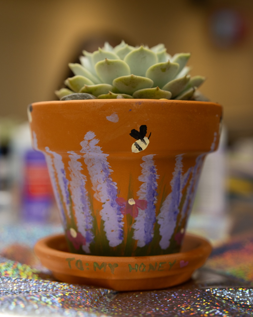 Paint-and-Plant Military Spouses event