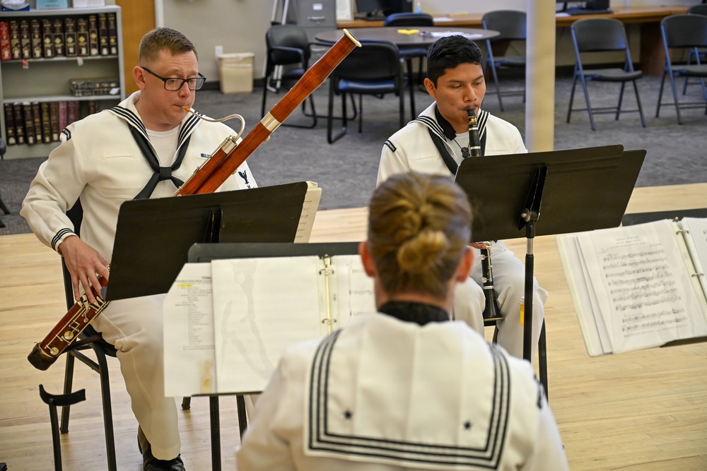 Navy Band Northwest Woodwind Quartet Performs at Veterans Luncheon at Billings Senior Center