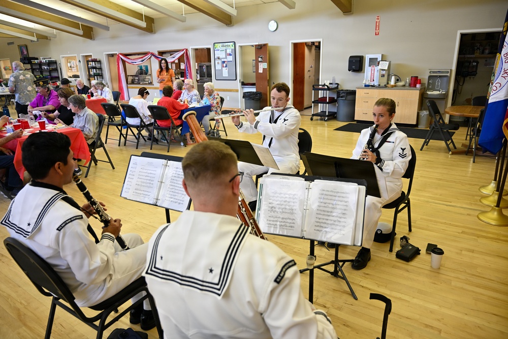 Navy Band Northwest Woodwind Quartet Performs for Veterans Luncheon at Billings Senior Center
