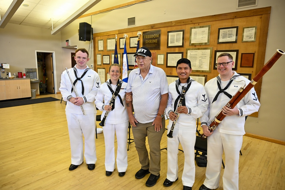 Navy Band Northwest Woodwind Quartet Connects with Veterans at Billings Senior Center
