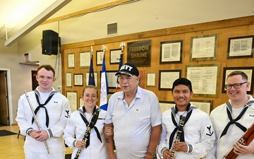 Navy Band Northwest Woodwind Quartet Connects with Veterans at Billings Senior Center